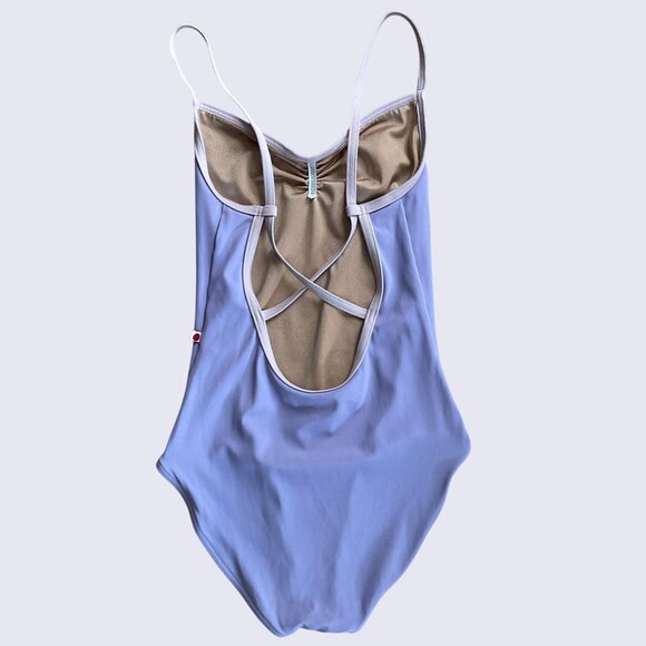 Yumiko Daniela Custom Nylon Ballet Leotard Pinched High Cut Full Lining Sz Small - Picture 1 of 3